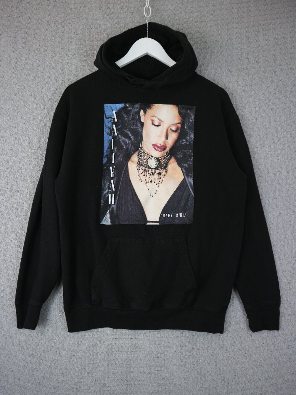 Aaliyah "Baby Girl" R&B Icon Hoodie Made in USA Medium